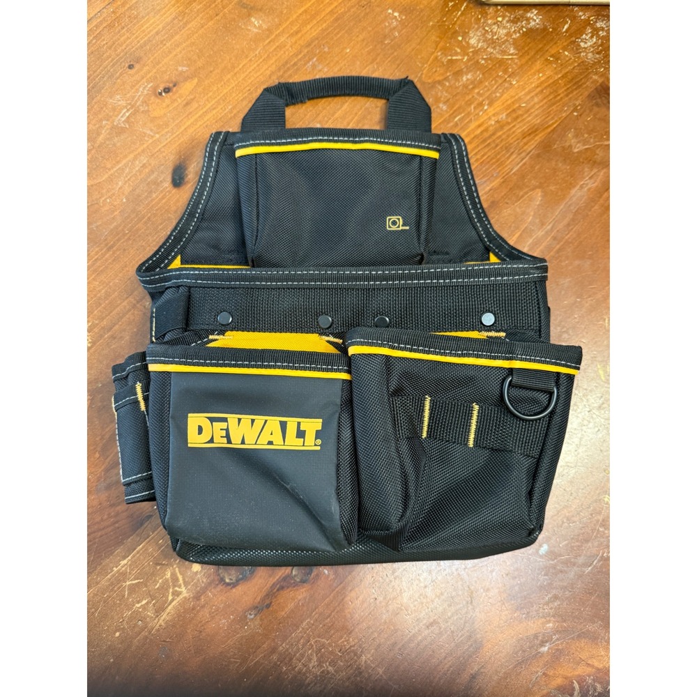 Dewalt Black Yellow Ballistic Poly Tool Pouch Organizer Multi Pocket Belt Bag